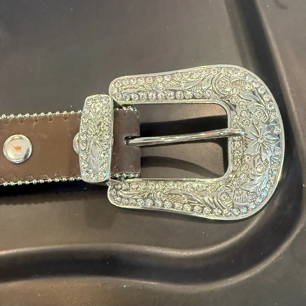 Glamorous Silver and Pink Kids Belt